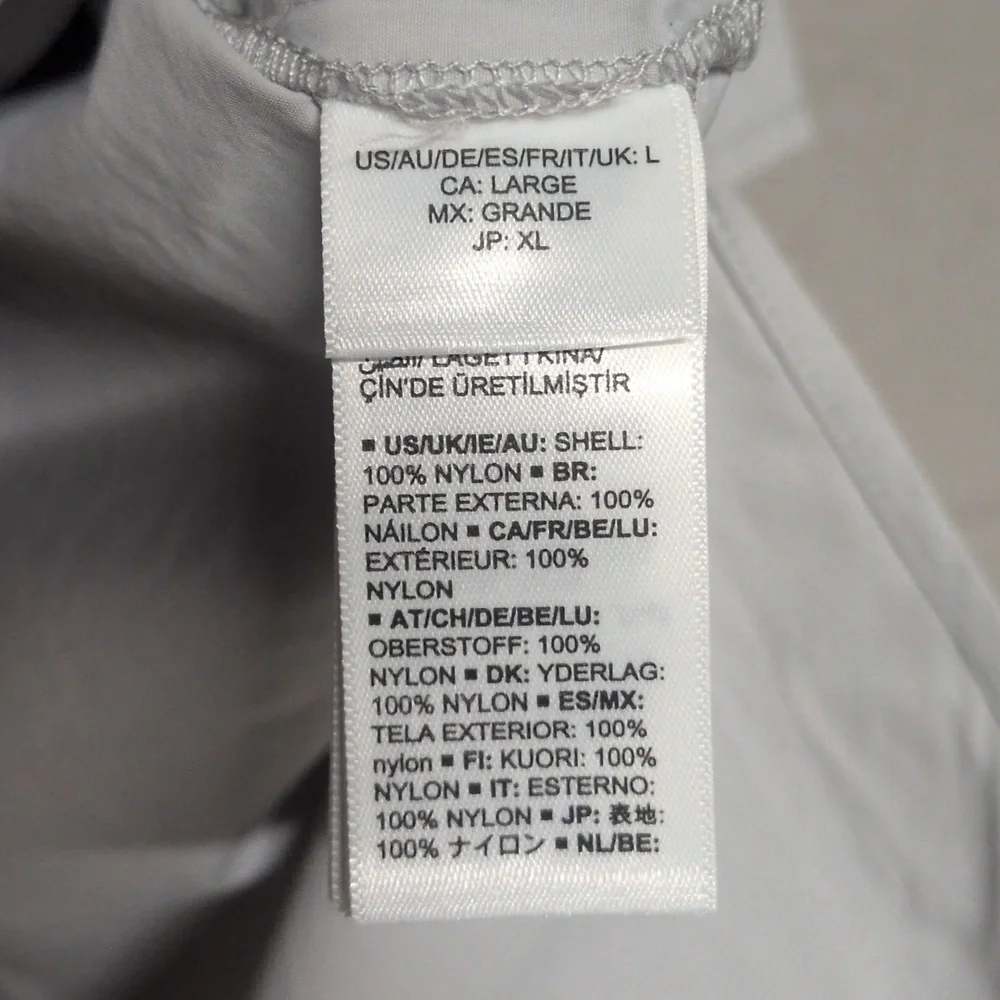 The Drop Women's Anabel Relaxed Nylon Jacket, Light Gray, Size L, NWT - Picture 4 of 4